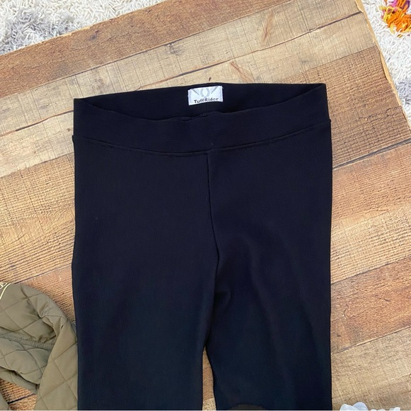 TuffRider Ribbed Boot Cut Tights, Equestrian Riding Pants - Picture 5 of 11
